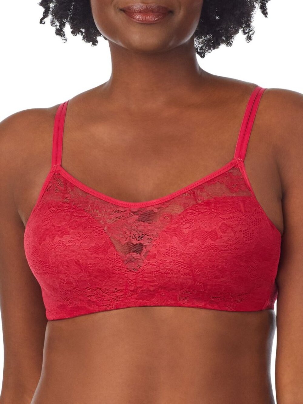 Le Mystere Womens Stretch Lace Wireless Bra